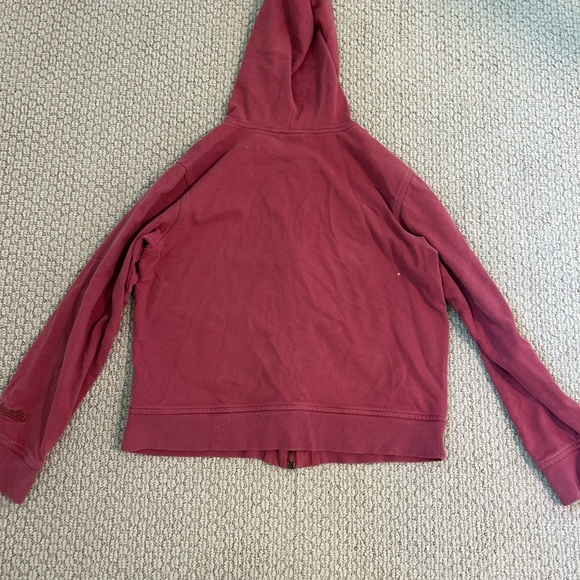 Red Hooded Zip-Up Jacket - Picture 2 of 5